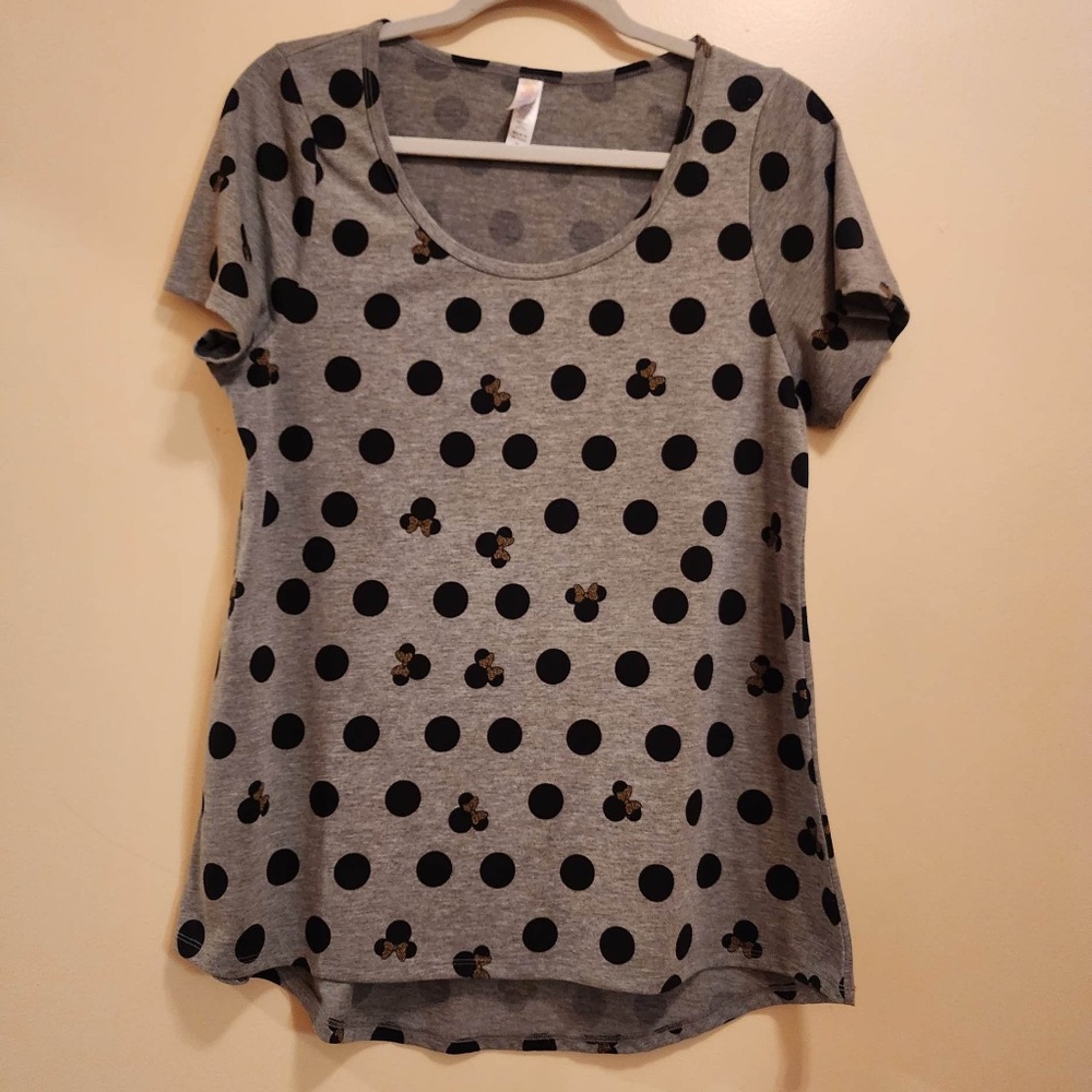 LulaRoe Irma Minnie Disney Hi Low Top M
